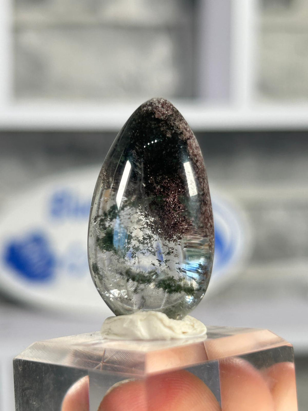Garden Quartz Cabochon – Landscape Lodolite #3