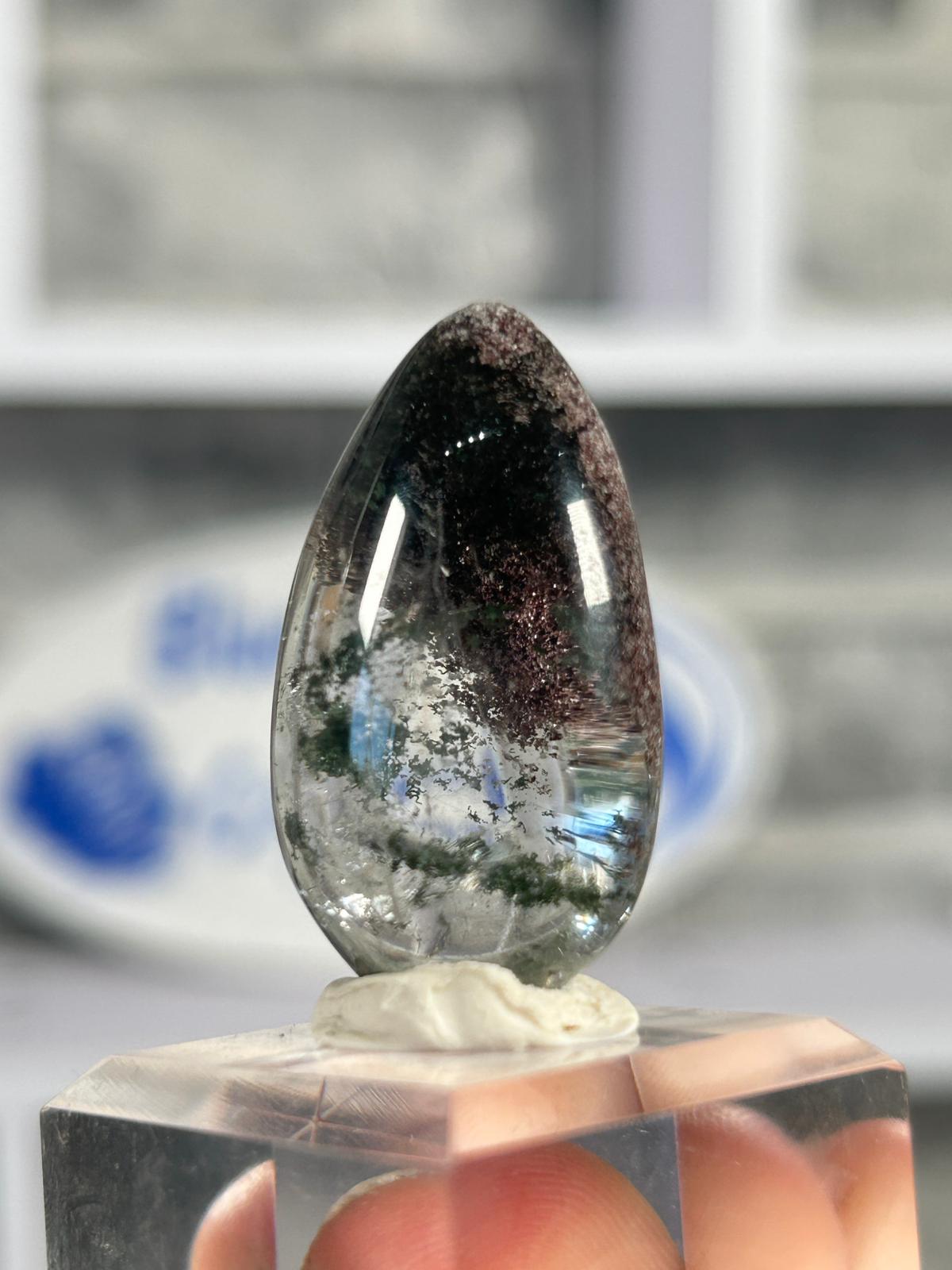 Garden Quartz Cabochon – Landscape Lodolite #3