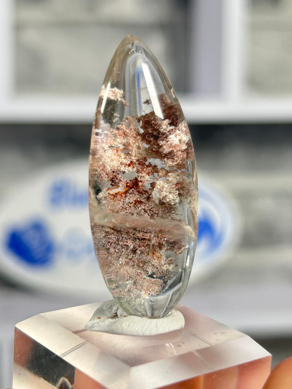 Garden Quartz Cabochon – Landscape Lodolite #4
