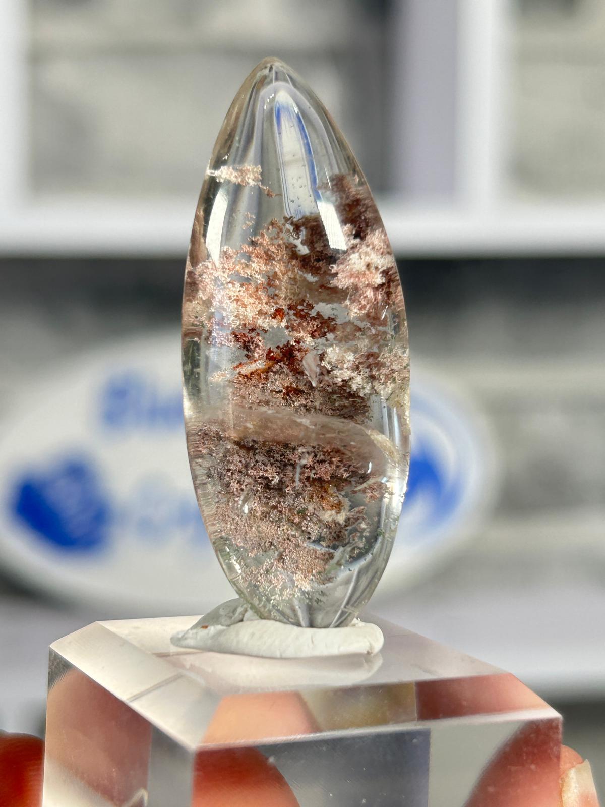 Garden Quartz Cabochon – Landscape Lodolite #4