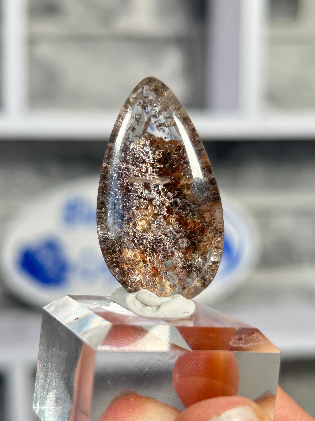 Garden Quartz Cabochon – Landscape Lodolite #5