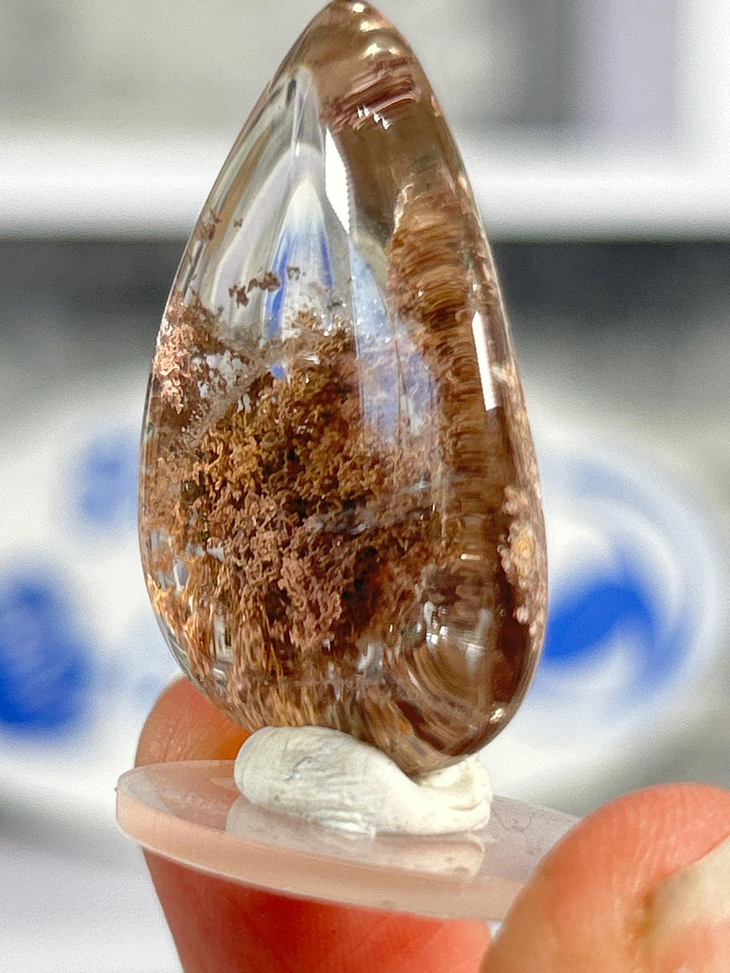 Garden Quartz Cabochon – Landscape Lodolite #8