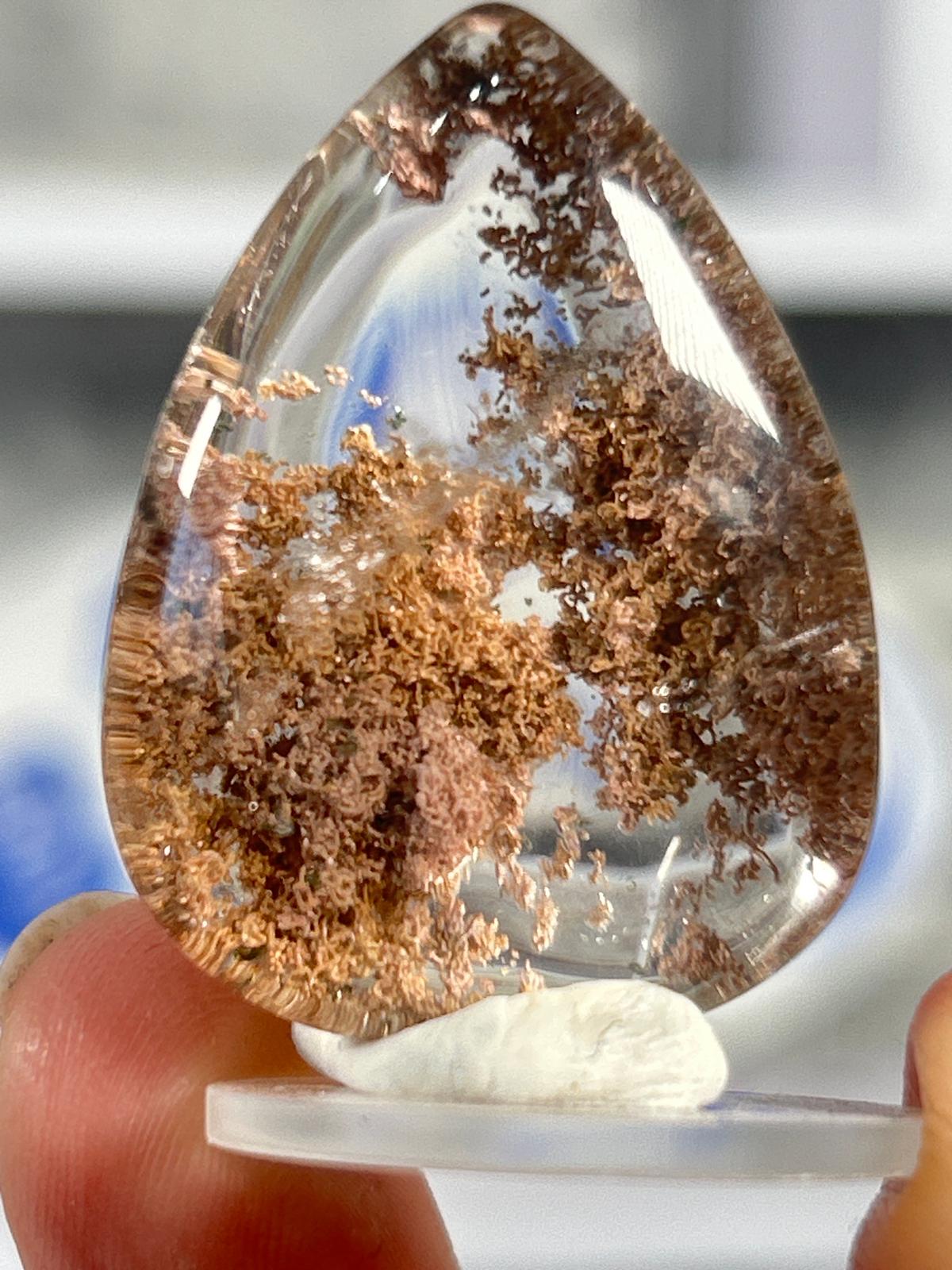 Garden Quartz Cabochon – Landscape Lodolite #8