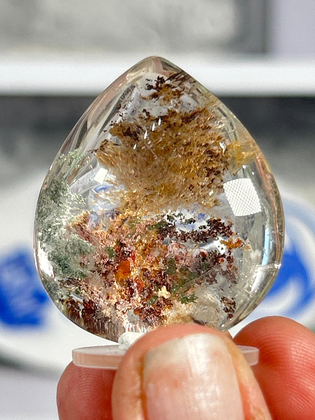 Garden Quartz Cabochon – Landscape Lodolite #11
