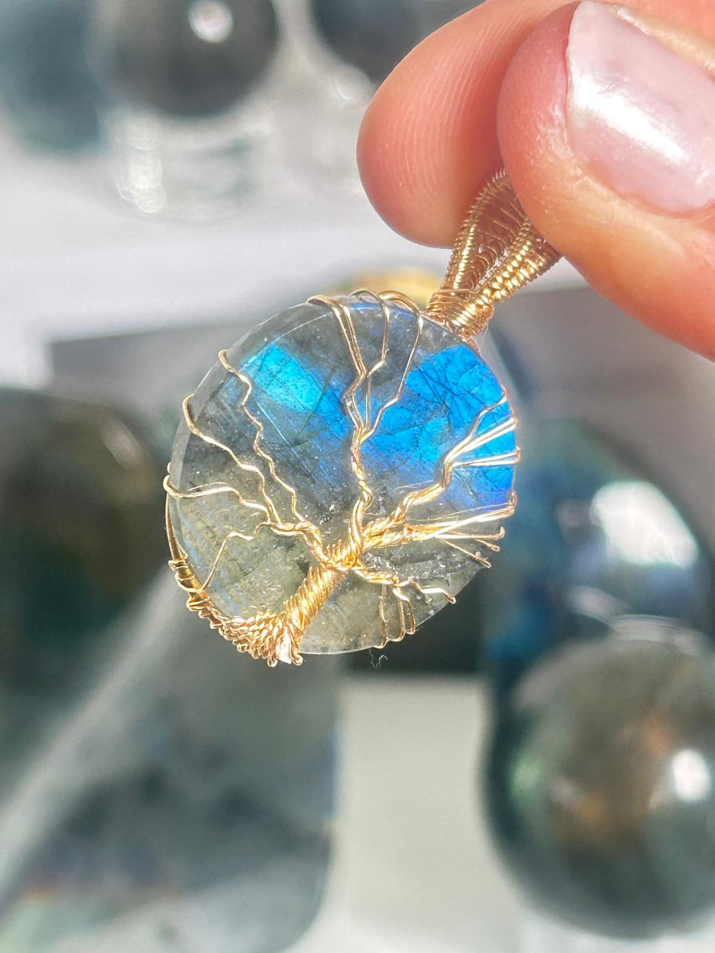 Labradorite Tree Of Life Pendant