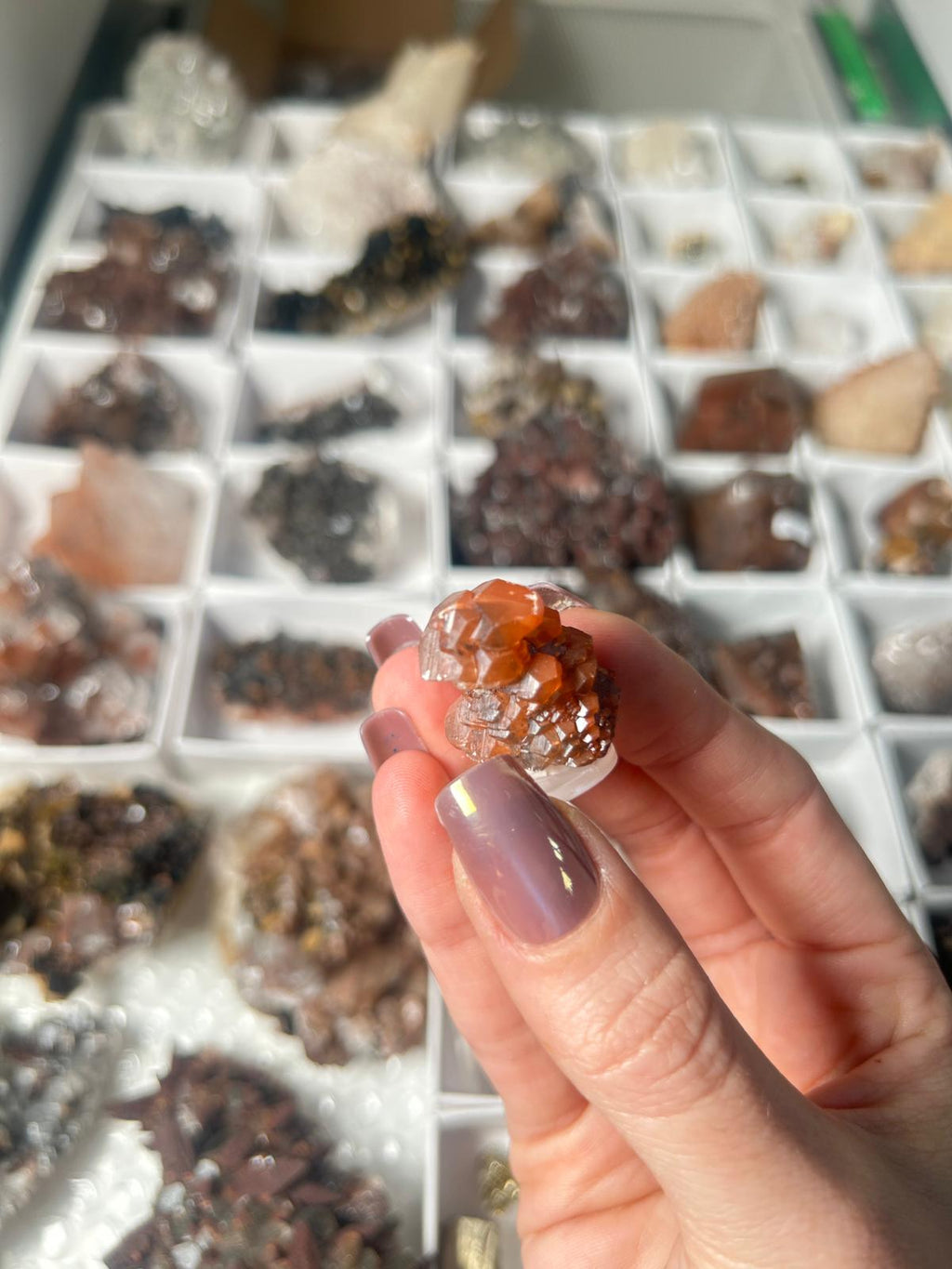 Natural Pagoda Calcite on Hematite-Stained Dogtooth Calcite #2