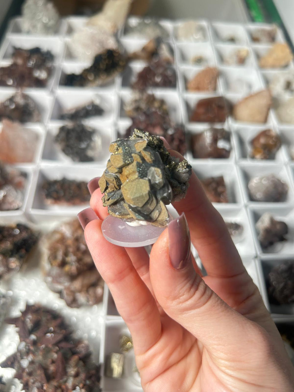 Benz Calcite with Pyrite