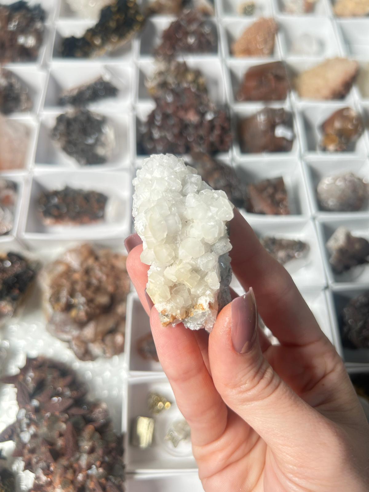 Calcite on Quartz with Chlorite