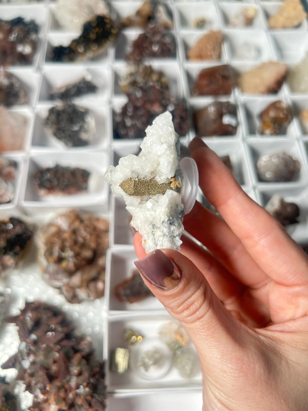 Calcite on Quartz with Chlorite