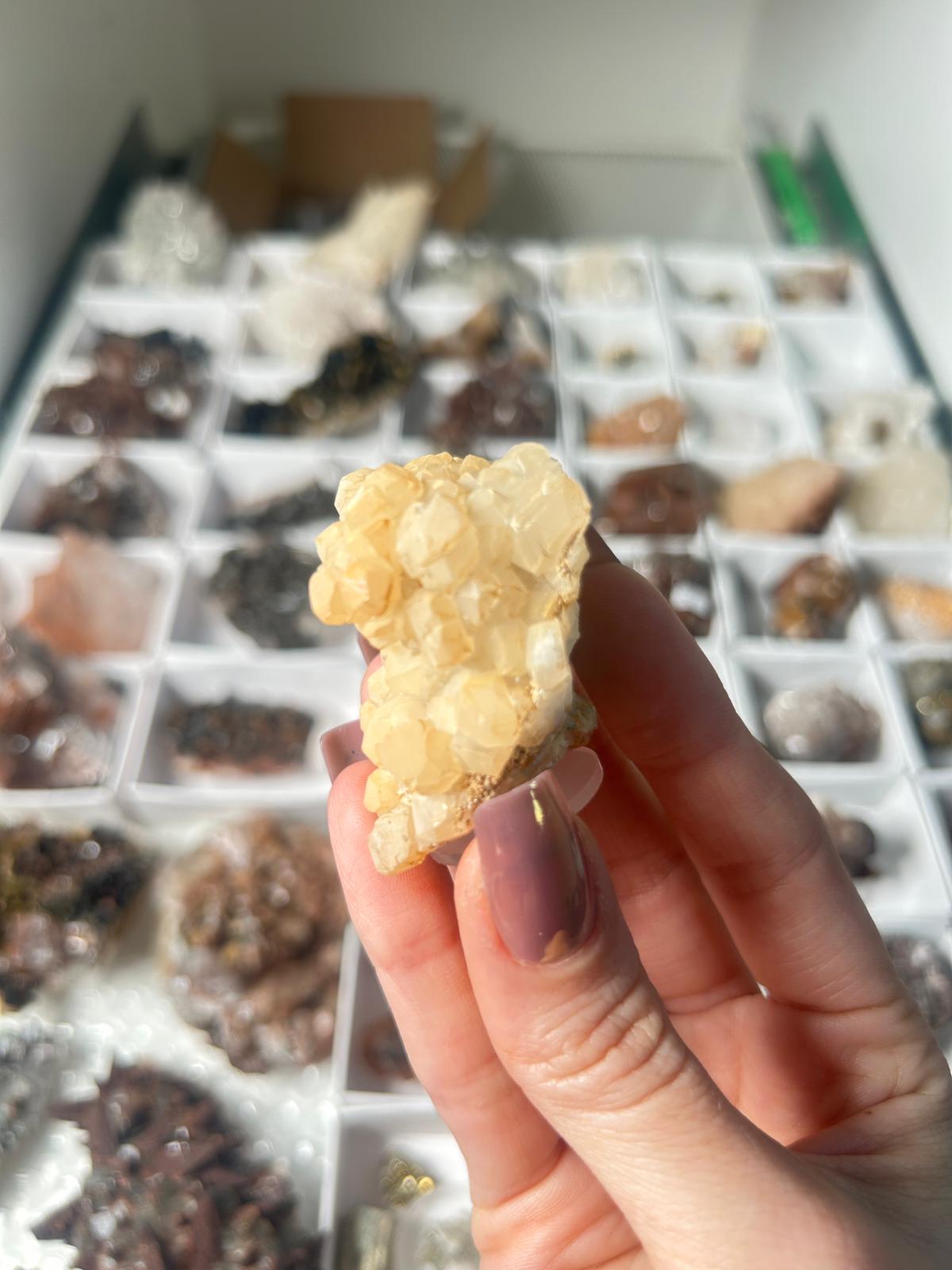 Honey Calcite Cluster