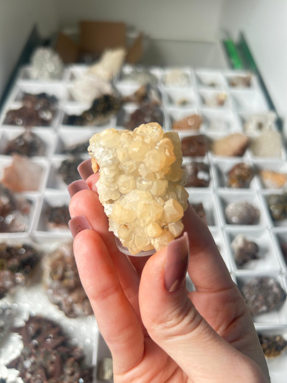 Honey Calcite Cluster