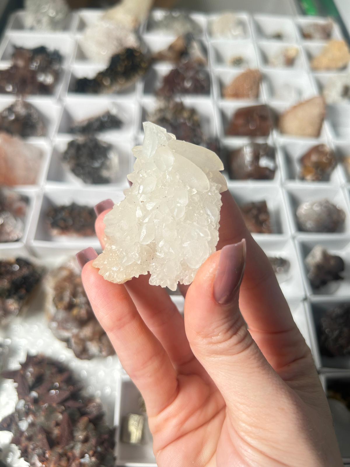 Feather Calcite Cluster