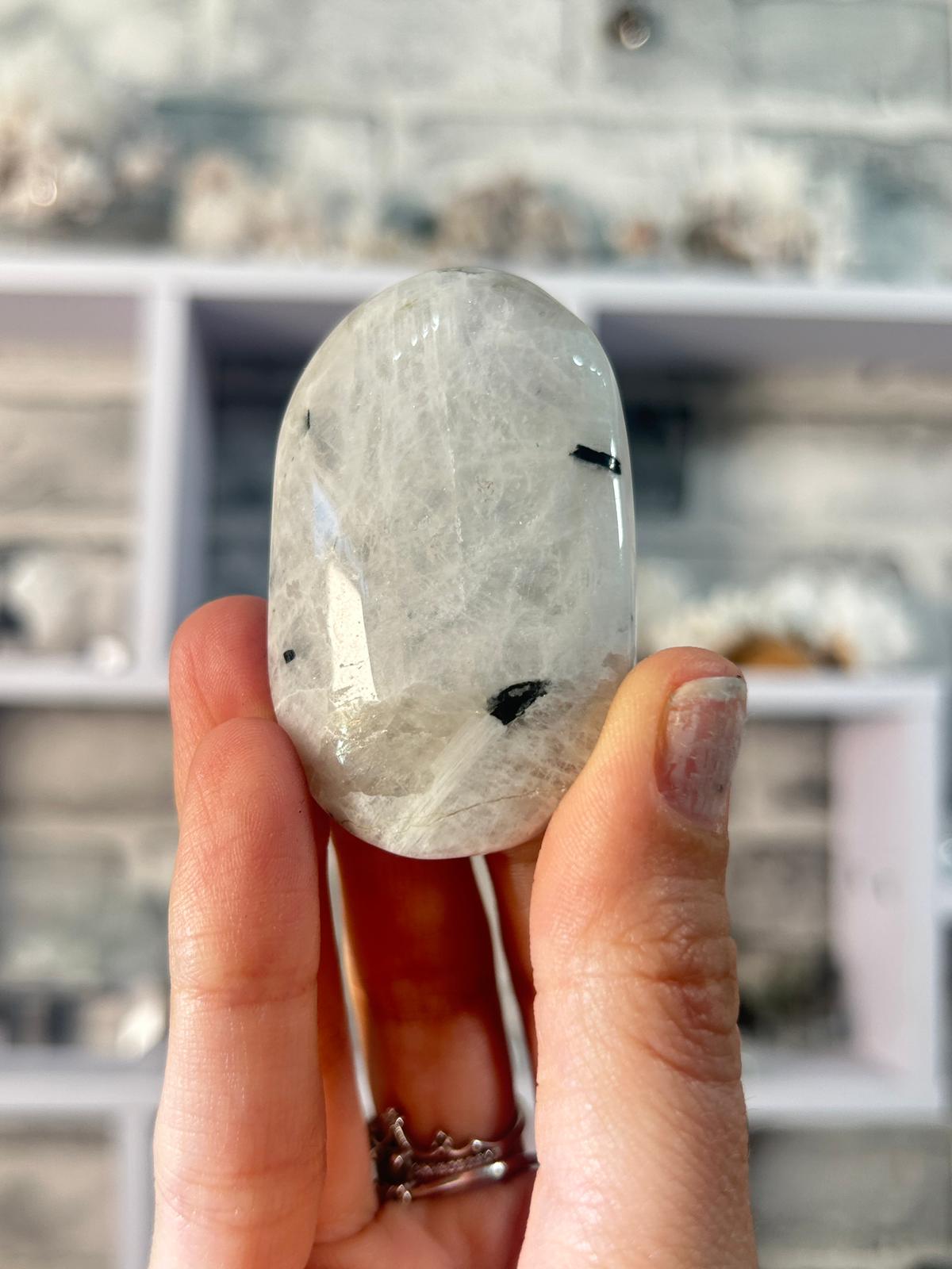 Rainbow Moonstone Palm Stone