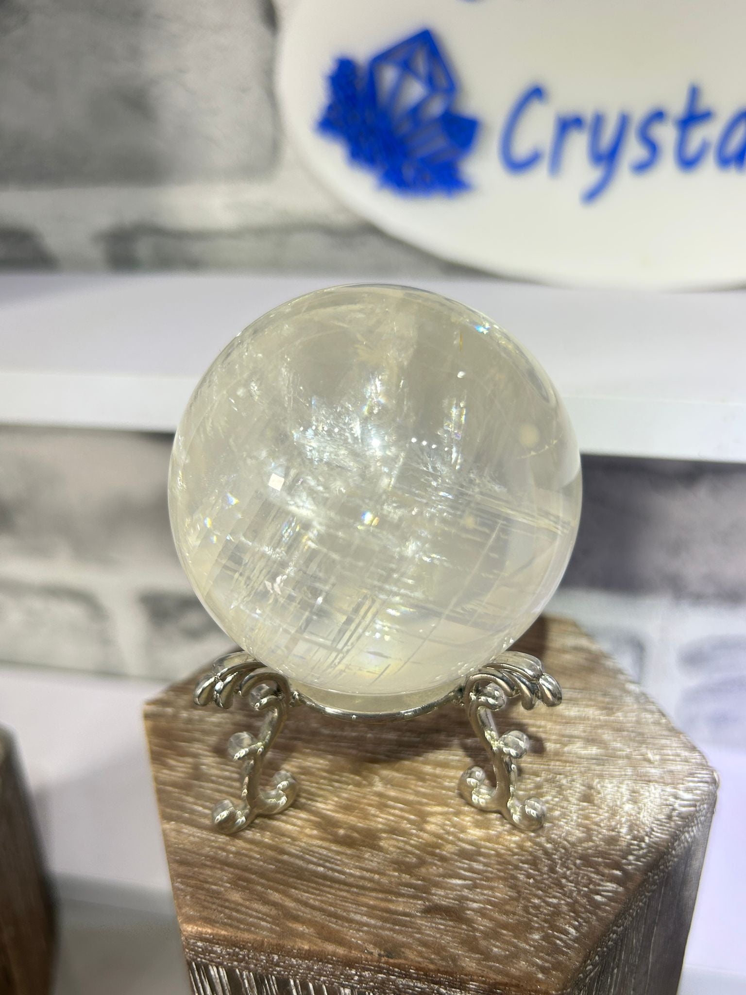 Optical Calcite Sphere (Iceland Spar)