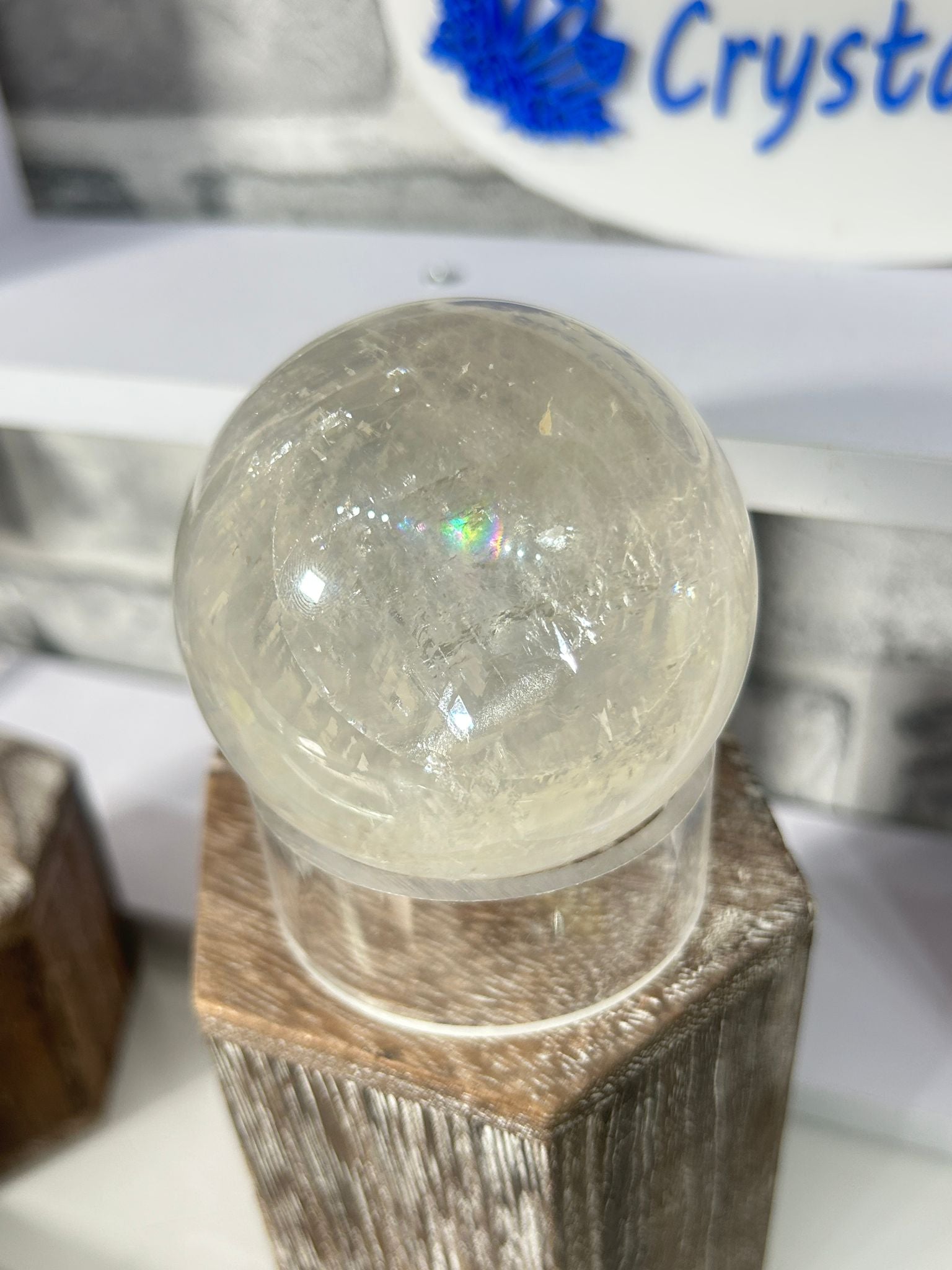 Optical Calcite Sphere (Iceland Spar)