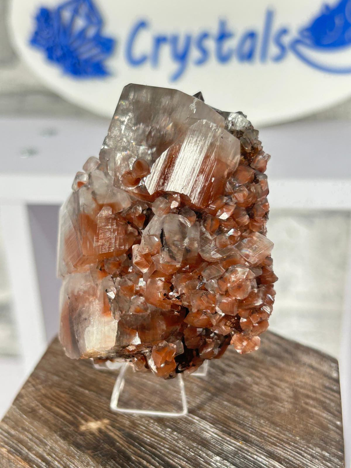 Chocolate Calcite with Hematite Inclusions - 6 Available