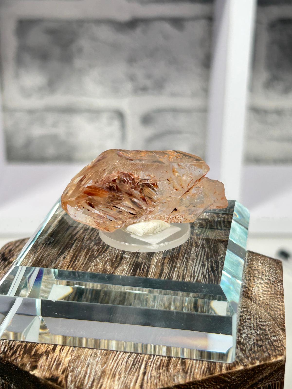 Elestial (Skeleton) Quartz with Red Clay & Petroleum Inclusions - Choose Your Piece