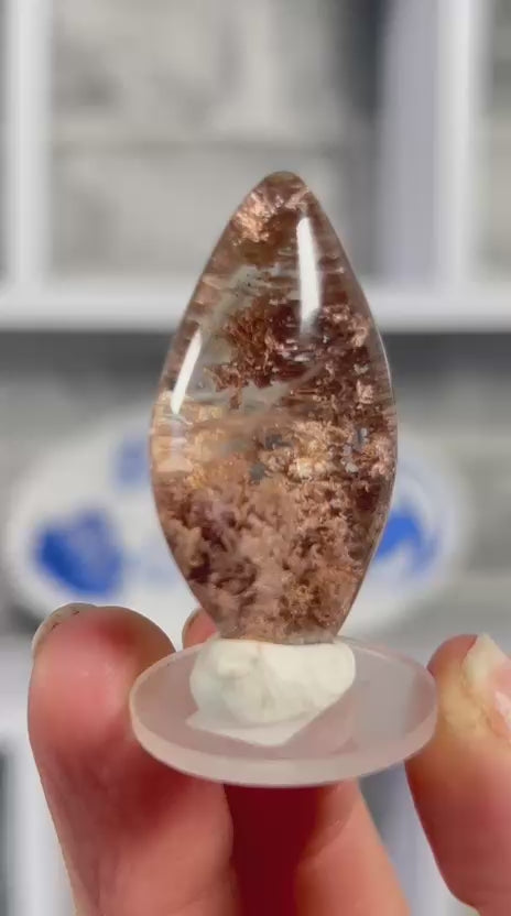 Garden Quartz Cabochon – Landscape Lodolite #9