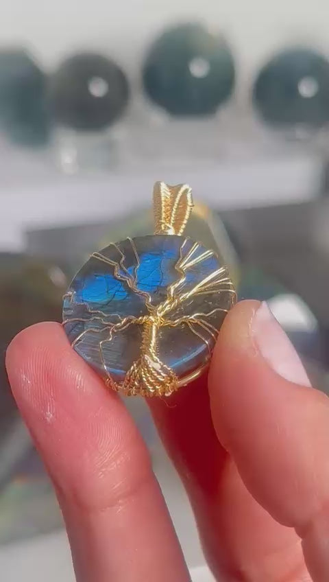 Labradorite Tree Of Life Pendant