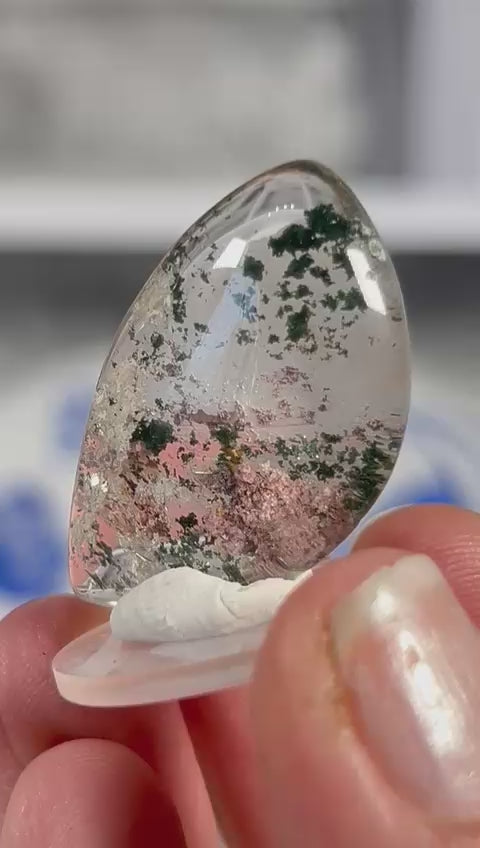 Garden Quartz Cabochon – Landscape Lodolite #10