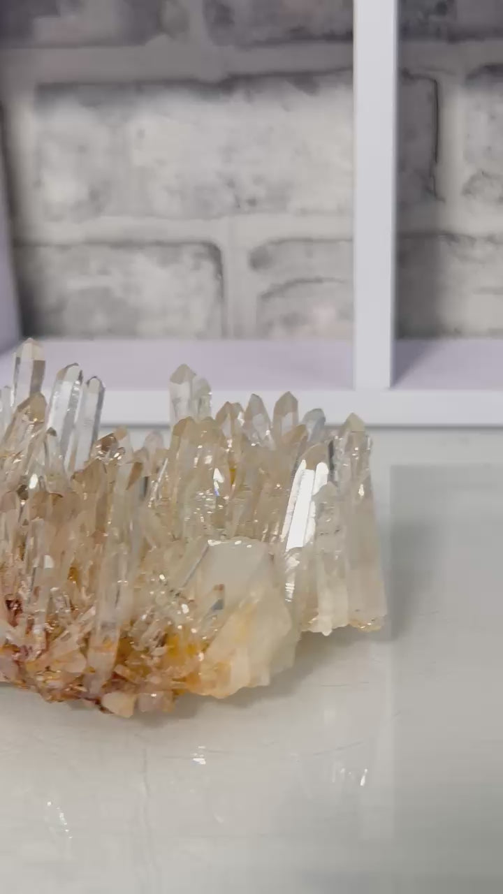 ✨ Golden Lemurian Quartz Cluster