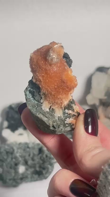 Thomsonite with Mesolite on Matrix #4