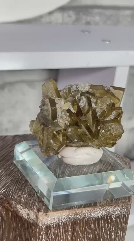 Golden Barite Cluster