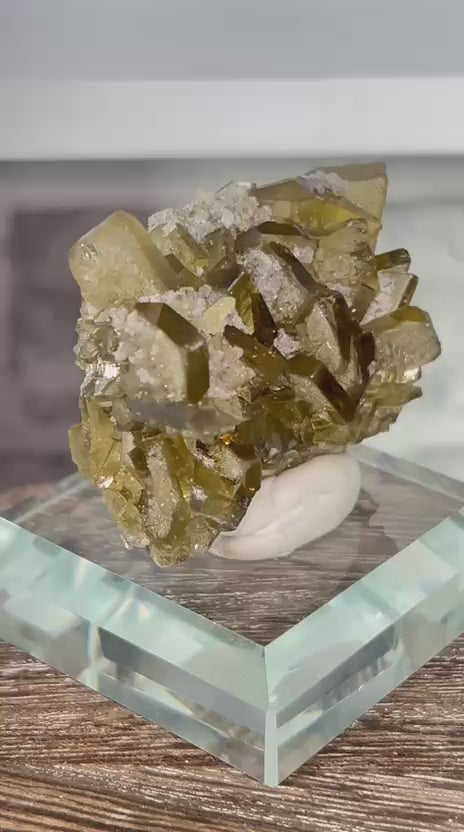 Golden Barite Cluster