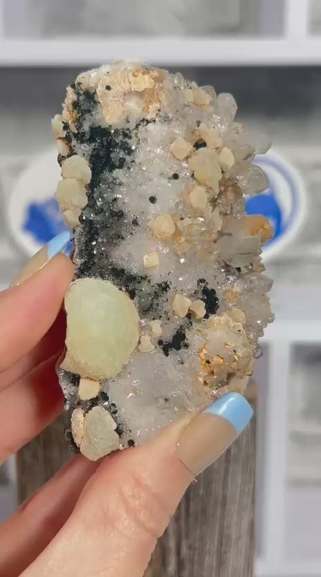 Prehnite with Epidote & Clear Quartz #4