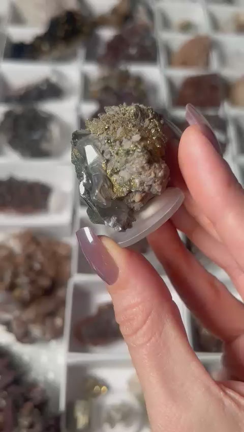 Benz Calcite with Pyrite