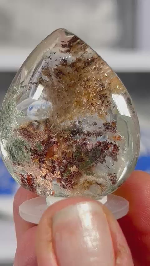 Garden Quartz Cabochon – Landscape Lodolite #11