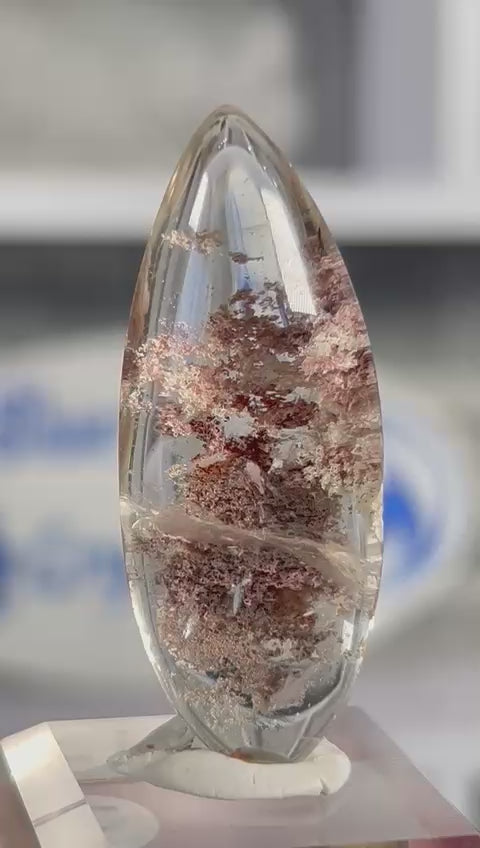 Garden Quartz Cabochon – Landscape Lodolite #4
