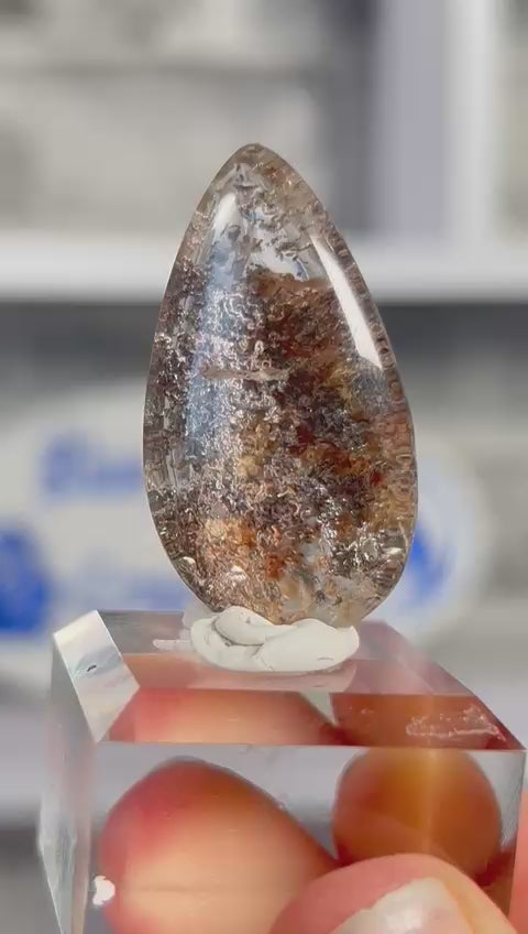 Garden Quartz Cabochon – Landscape Lodolite #5