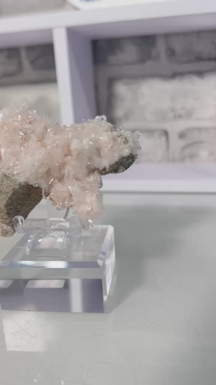 Pink Lemurian Quartz Cluster