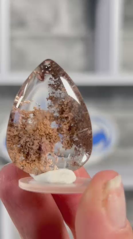 Garden Quartz Cabochon – Landscape Lodolite #8
